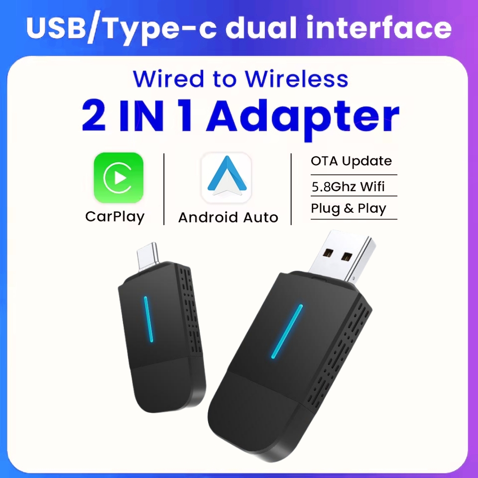 Smartwatch Universal - Adapter ANYFAR Dual Interface Wireless CarPlay