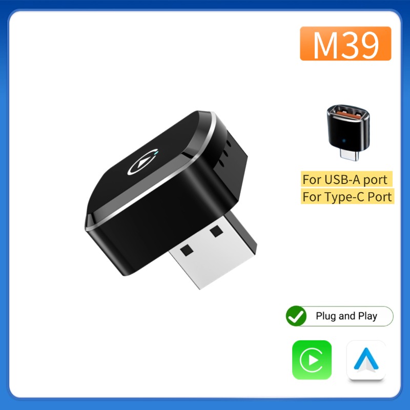 Smartwatch Universal - Adapter CarPlay Android Auto Bezprzewodowy USB