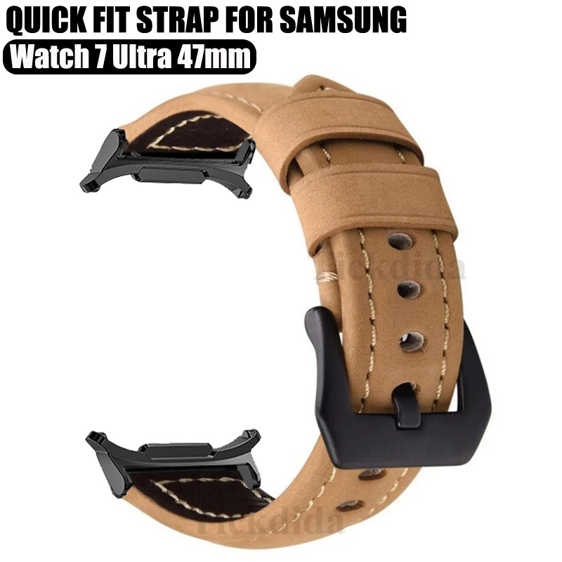 Samsung Smartwatch Ultra Accessories - Wysokiej jakości pasek z prawdziwej skóry