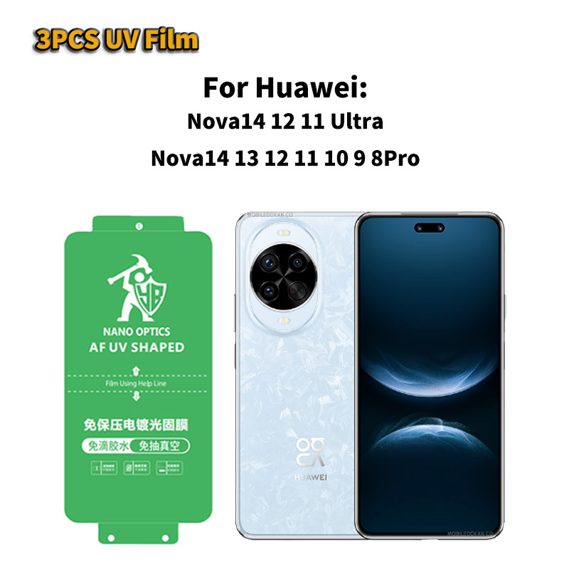 Huawei Nova 12 - 3 SZT. Przezroczysta folia hydrożelowa UV