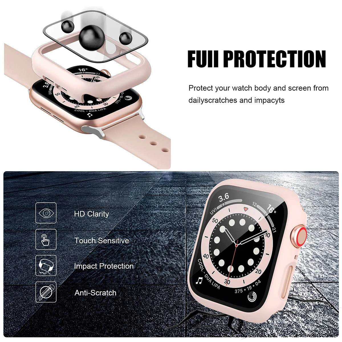Szkło hartowane + pokrowiec na – Smartwatch Band Accessories recenzja i cena