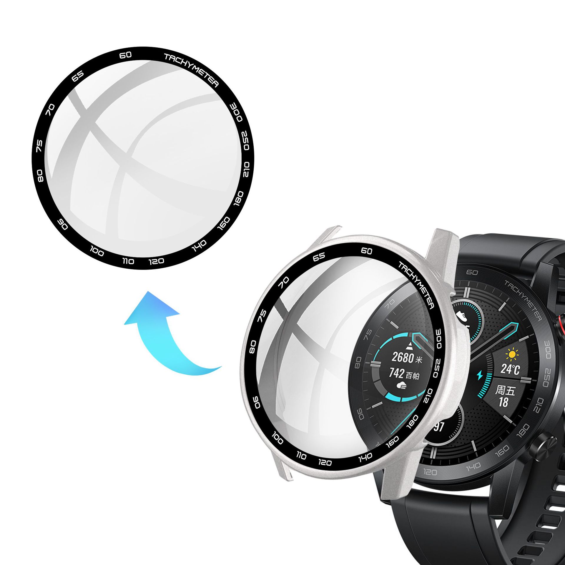 Hard Edge Glass Screen Protect – Motorola Smartwatch Accessories recenzja i cena