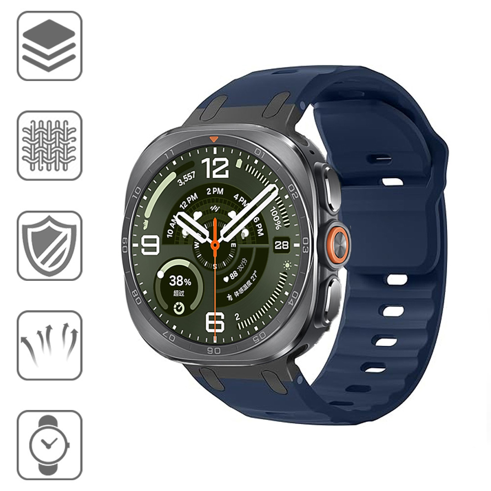 Metalowo-silikonowy pasek do S – Samsung Smartwatch Ultra Accessories recenzja i cena