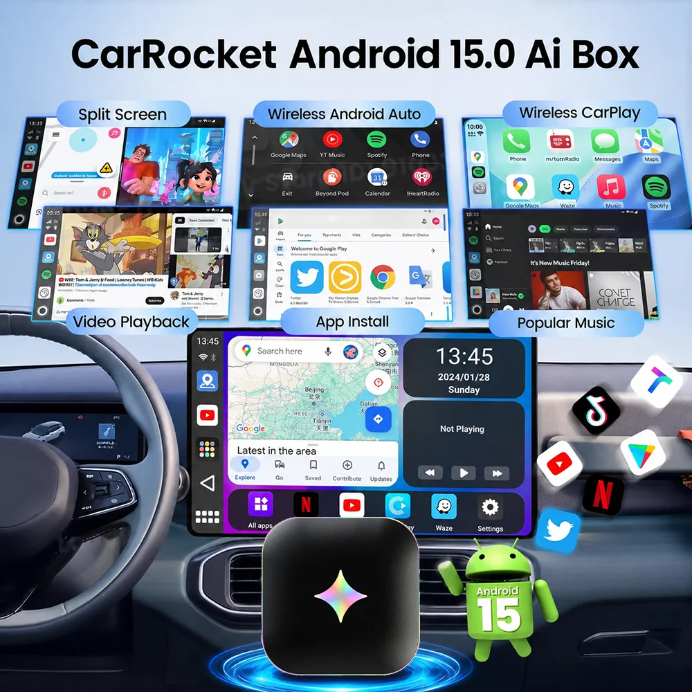 2026 Android 15 CarPlay Ai Box – Smartwatch Universal recenzja i cena