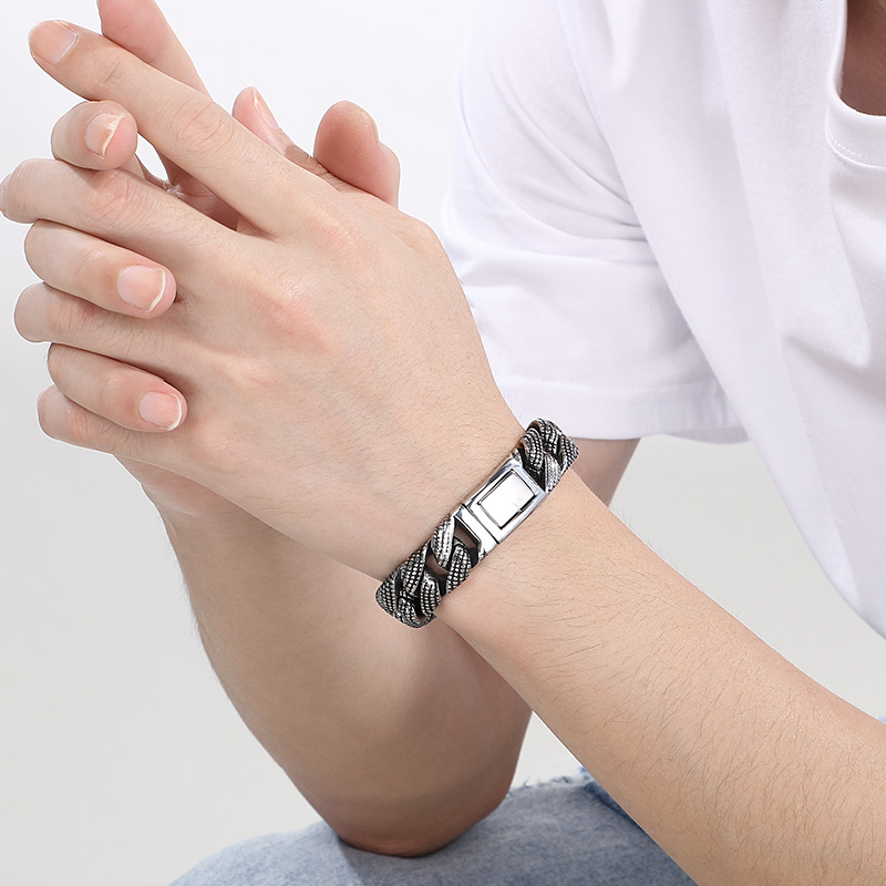 Kalen 19-21cm długa męska bran – Ceramic Link Bracelet recenzja i cena