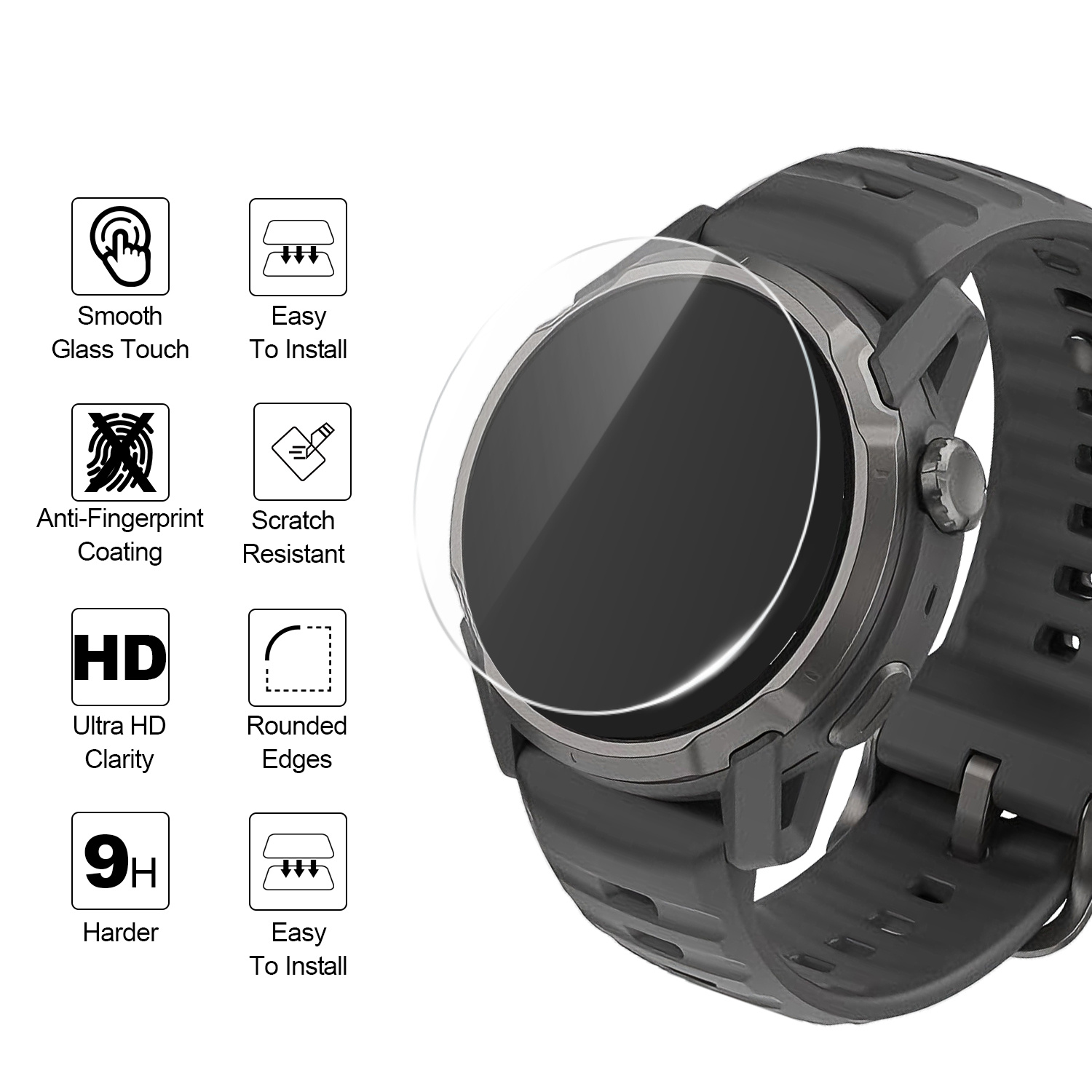 2 szt. Ochraniacze na zegarek  – Watch Face Protector recenzja i cena