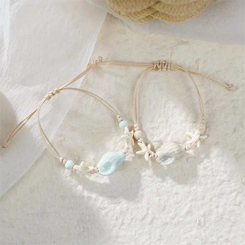 Bransoletki z muszelek, rozgwi – Ceramic Link Bracelet recenzja i cena
